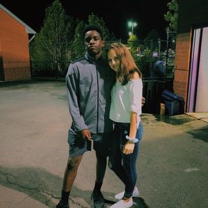 white off the shoulder shirt